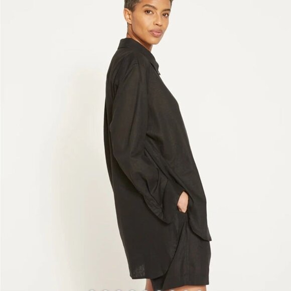 NWT Universal Standard Black Dawn Linen Hi Low Tunic size 18-20 - Picture 3 of 11